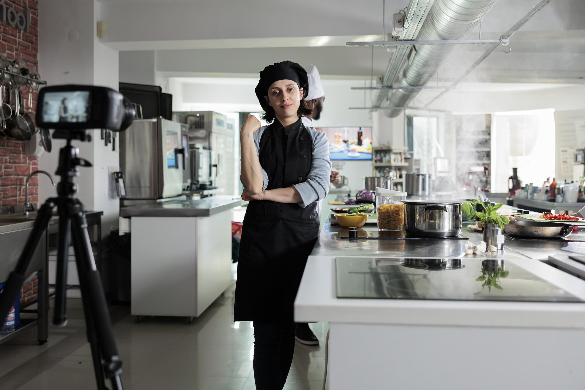 Studio cucina con attrezzature per corsi